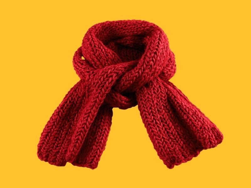 Syal leher wanita merah